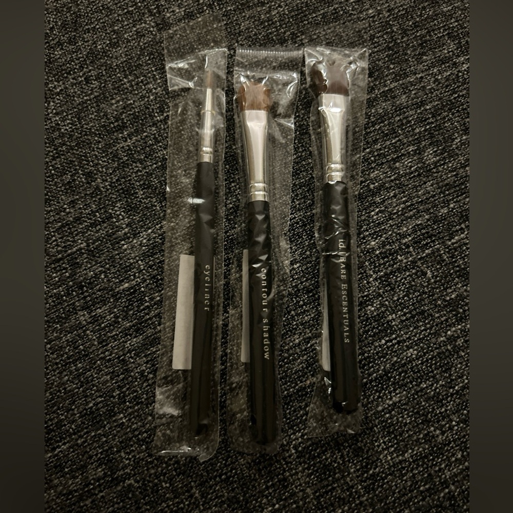 Bare Escentuals I.d. Lot Of 3 Eye Shadow Brushes